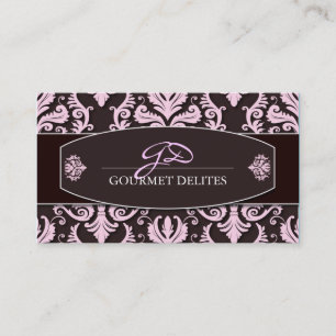 Noble Damast-Visitenkarte Visitenkarte