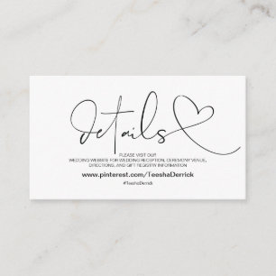 Noble Eleganz-Website führt Einschließungs-Karte Begleitkarte