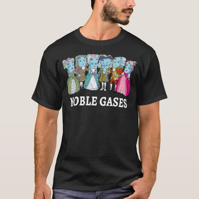 Noble Gases Science Puke Periodic Tabelle Nerdy T-Shirt (Vorderseite)