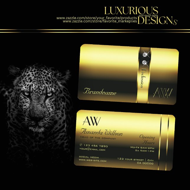 Noble Golden Decorative Schimmerschimmerton Diamon Visitenkarte (Von Creator hochgeladen)