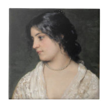 Noble Lady mit Pearl Necklace