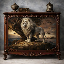 Noble Lion Decoupage Seidenpapier