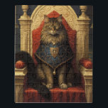 Noble Maine Coon Cat Throne Art Print Puzzle<br><div class="desc">Feiern Sie mit diesem atemberaubenden Kunstdruck mit einer edlen Katze auf einem Thron die Großartigkeit der Maine Coon Katze. Das detaillierte Kunstwerk erfasst die majestätische Natur dieser geliebten Rasse und macht sie zu einer perfekten Ergänzung zum Zuhause eines jeden Katzenliebhabers. Dieses königliche und kraftvolle Bild verleiht Ihrer Einrichtung eine einzigartige,...</div>