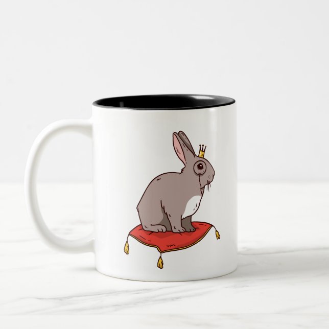 Noble Rabbit Zweifarbige Tasse (Links)