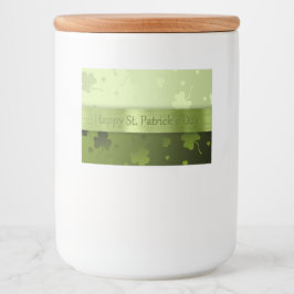 Noble St. Patrick's Day Kleeblatts Container Label Lebensmitteletikett