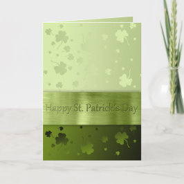 Noble St. Patrick's Day Kleeblatts - Grußkarte Karte