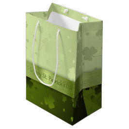 Noble St. Patrick's Day Kleeblatts Medium Geschenk Mittlere Geschenktüte