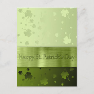 Noble St. Patrick's Day Kleeblatts - Postkarte