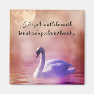 Noble Swan Magnet