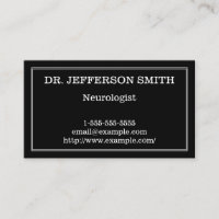 Noble u. minimale Neurologe-Visitenkarte