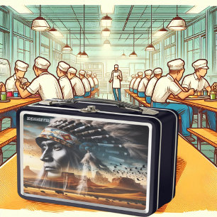 Noble Warrior Sunset Metall Brotdose