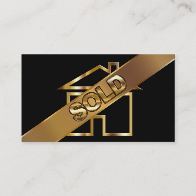 Noble wirkliche Anwesen-Geschäfts-Karten Visitenkarte (Vorderseite)