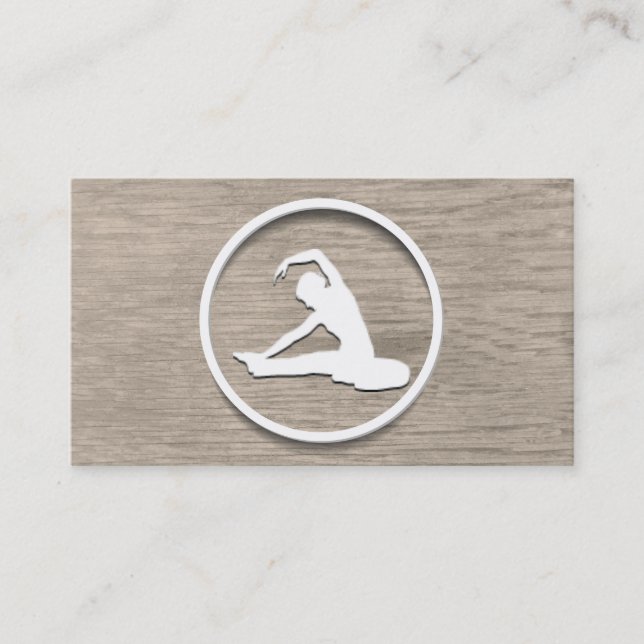 Noble Yoga-Visitenkarte Visitenkarte (Vorderseite)