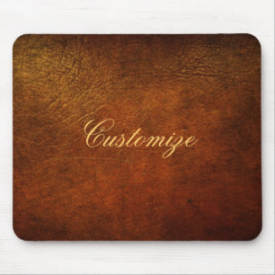 Nobler echtes Leder-Designer Mousepad