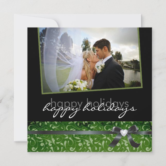 Nobler Feiertag danken Ihnen Foto-Karte Dankeskarte (Vorderseite)