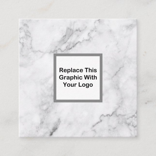 Nobler Geschäfts-Logo-Entwurf Quadratische Visitenkarte (Vorderseite)