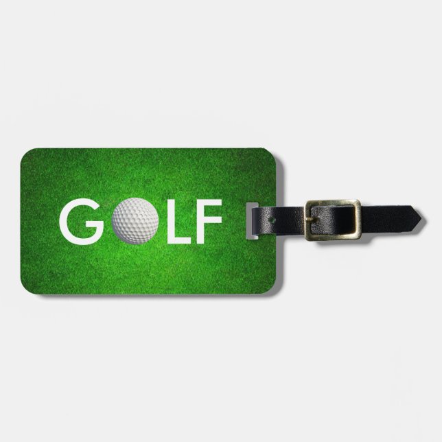 Nobler Golf-Gepäckanhänger Gepäckanhänger (Vorderseite horizontal)