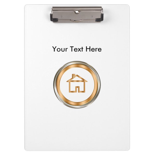 Nobles cooles wirkliches Anwesen Klemmbrett (Vorderseite)