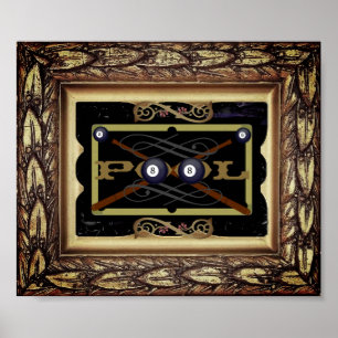 Nobles Dekor-Plakat des Pool-(Hall) Poster