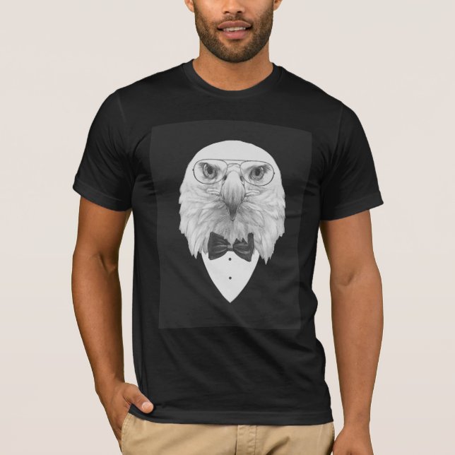 Nobles Eagle-Porträt T-Shirt (Vorderseite)