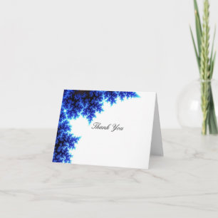 Nobles elektrisches Blau dankt Ihnen Dankeskarte