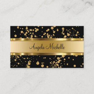 Nobles Gold und schwarzes berufliches Visitenkarte