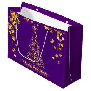 Nobles Goldabstrakte Große Geschenktüte