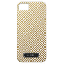 Nobles Goldgriechisches Schlüsselpersonalisiertes