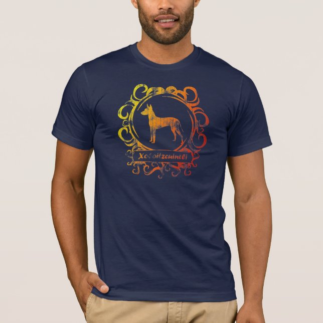 Nobles verwittertes Xoloitzcuintli T-Shirt (Vorderseite)