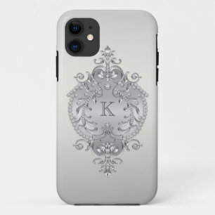 Nobles, verziertes Diamant-Monogramm iPhone 11 Hülle