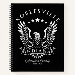 Noblesville Hamilton Landkreis Indiana Vintag Eagl Notizbuch