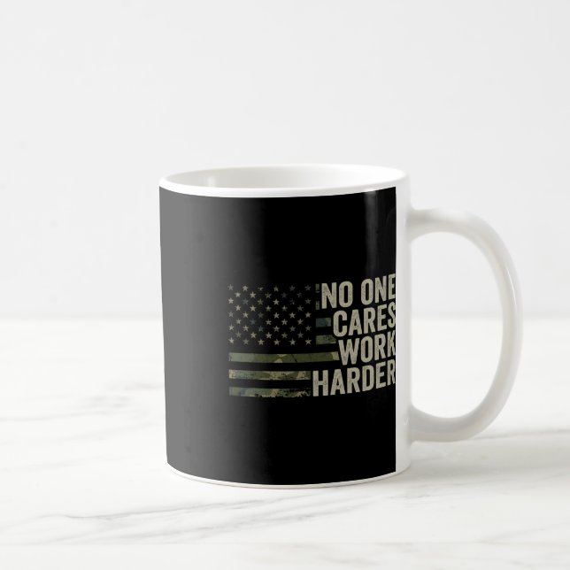 Nobody Cares Work Harder - Motivational Workout Gy Kaffeetasse (Rechts)