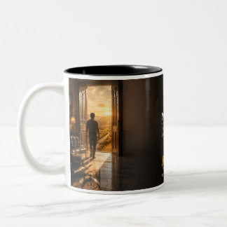 Nobody Is Coming Buchzitat Zweifarbige Tasse