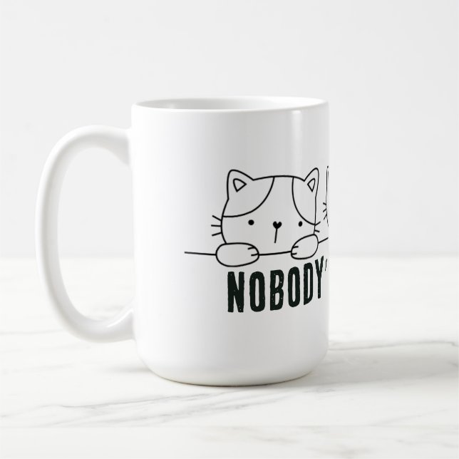 Nobody's Purr-fect Kaffeetasse (Links)