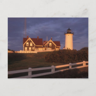Nobska Lighthouse, Hole des Waldes, Kap Cod Postkarte
