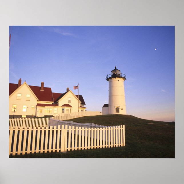 Nobska Lighthouse, Wald Hole, Massachusetts Poster (Vorne)