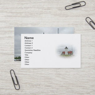 Nobska Point Lighthouse Business Card Visitenkarte