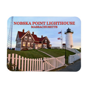 Nobska Point Lighthouse Massachusetts Foto Magnet