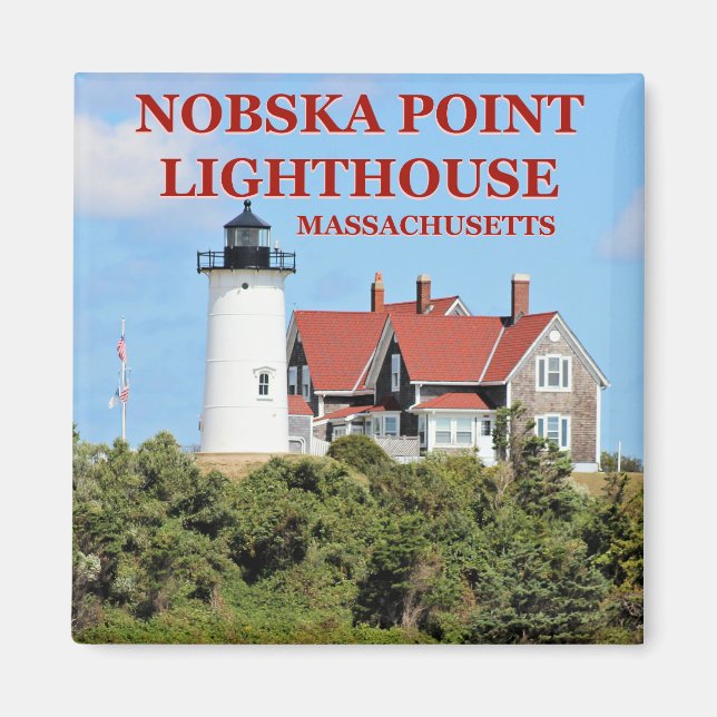 Nobska Point Lighthouse, Massachusetts Magnet (Vorne)