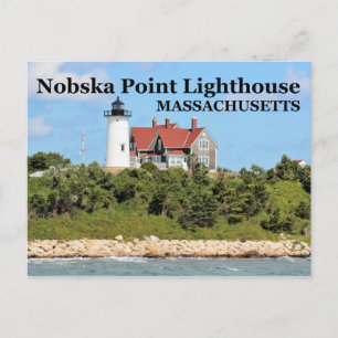 Nobska Point Lighthouse, Massachusetts Postcard Postkarte