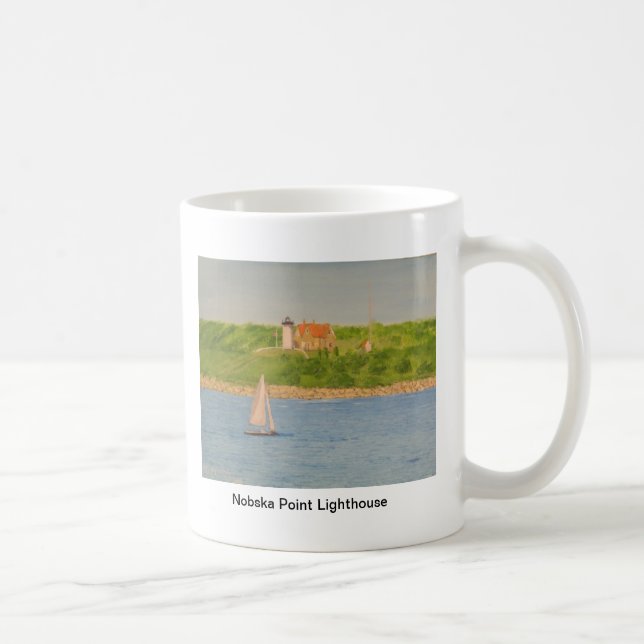 Nobska Punkt-Leuchtturm II Kaffeetasse (Rechts)