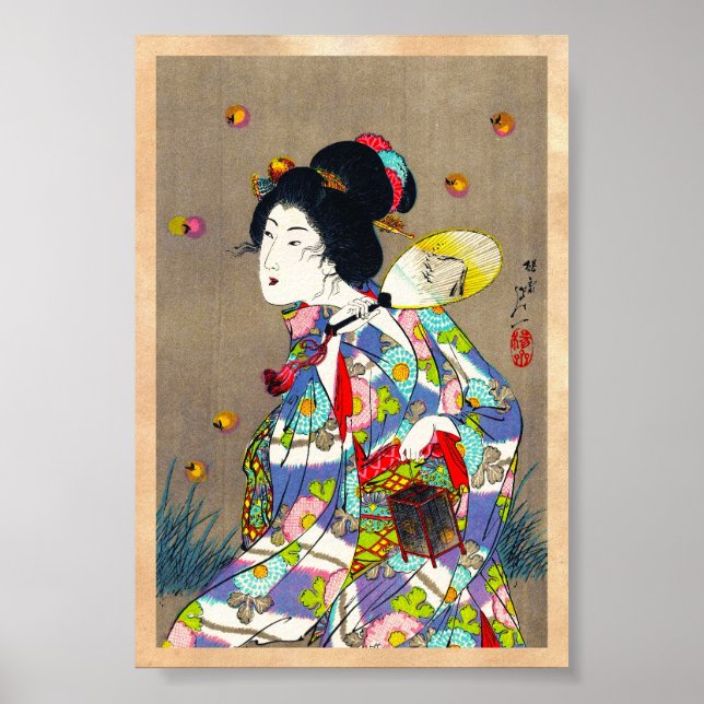 Nobukazu Yosai Lieblinge der schönen Ladys Liebe Poster (Vorne)