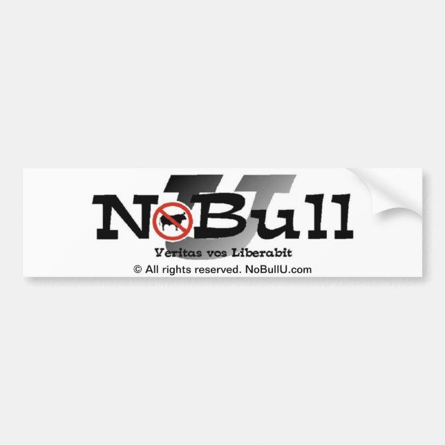 NoBullU Autoaufkleber (Vorne)