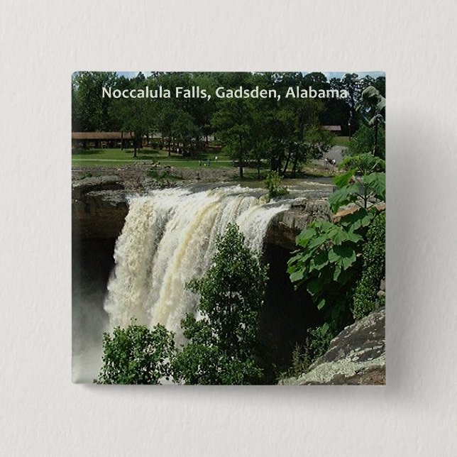 Noccalula Falls, Gadsden, Alabama Button (Vorderseite)