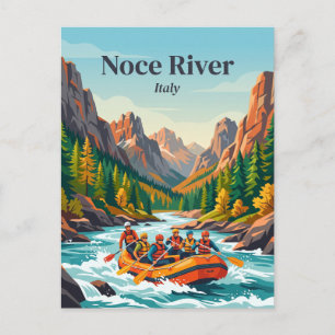 Noce-Fluss Trentino, Italien Postkarte