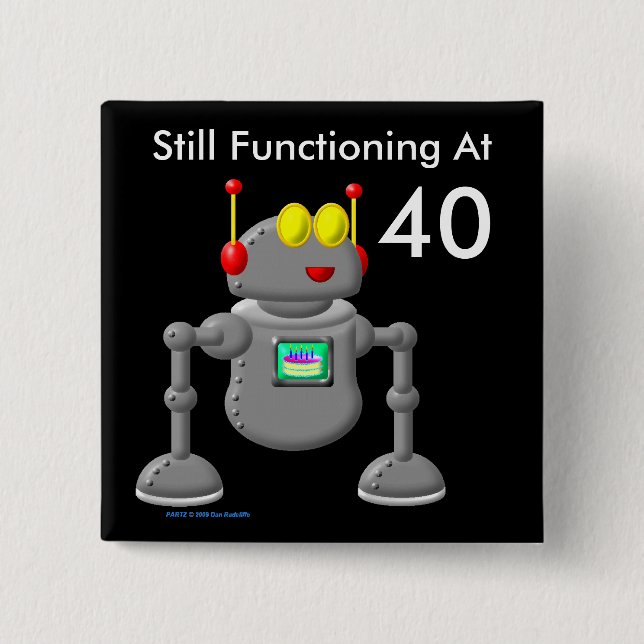 Noch, arbeitend bei 40 button (Vorderseite)