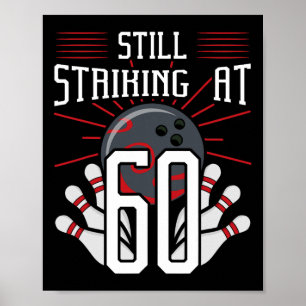 Noch bei 60 Bowling Geburtstagsparty Celebr Poster