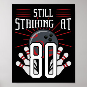 Noch bei 80 Bowling Geburtstagsfeier Poster