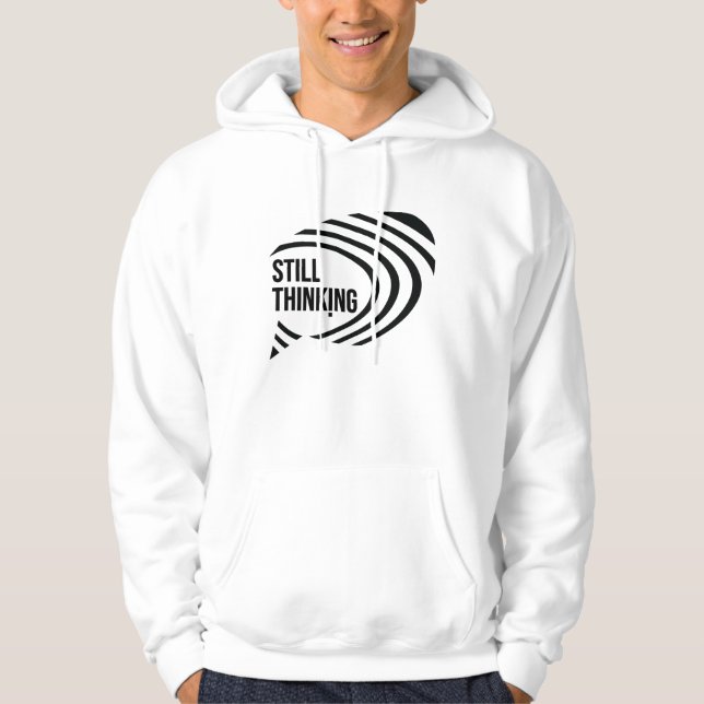 Noch denken hoodie (Vorderseite)