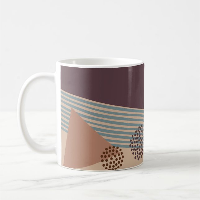 Noch ein Abstraktes Mittelalter Kaffeetasse (Links)